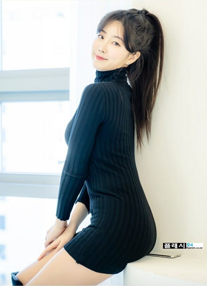 ㅇㅎ)S라인 안지현 치어리더 골지원피스-5