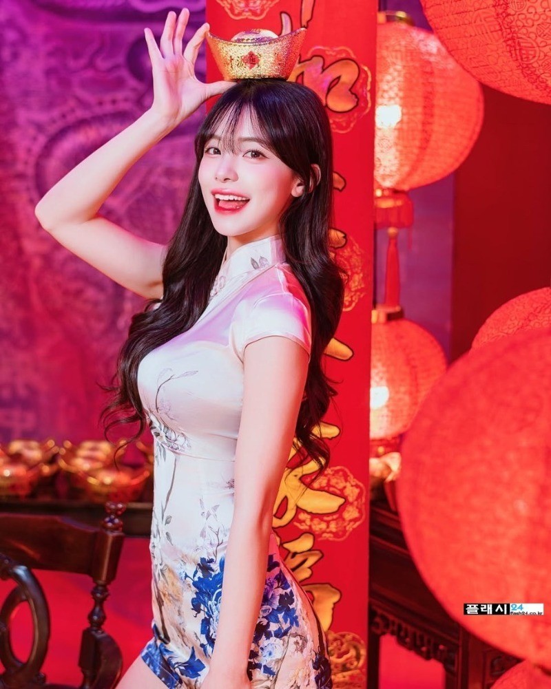 ㅇㅎ)이다혜 대만 치어리더 타이트한 치파오-7