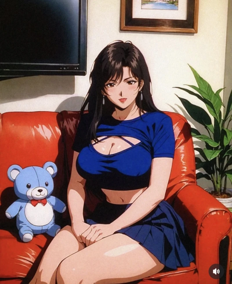 90년대 그림체로 만들었다는 ai 야짤-4