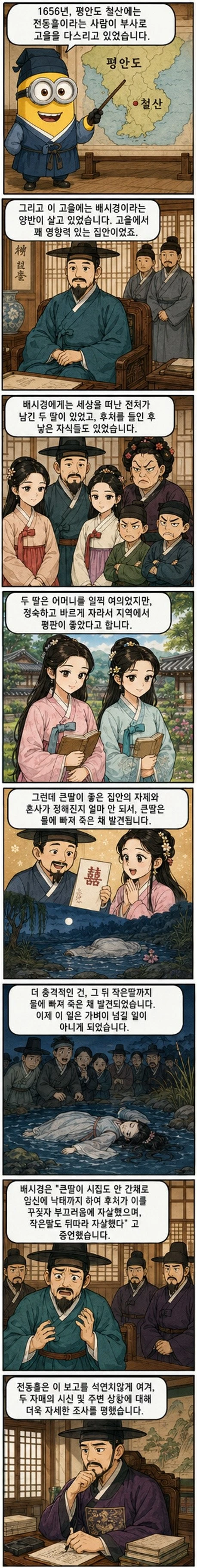 조선 시대의 끔찍한 살인극 실화