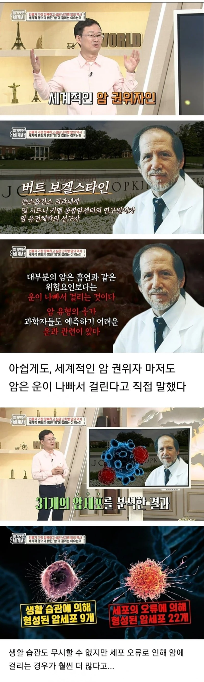 암 환자가 말하는 암 걸린 이유-2